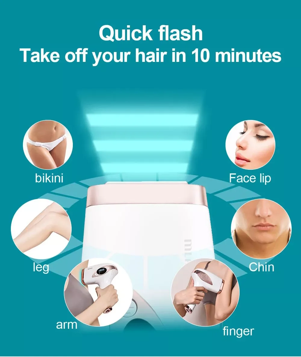 ICE IPL permanent hair removal 2 in1 skin rejuvenation device home use IPL Laser hair removal machine