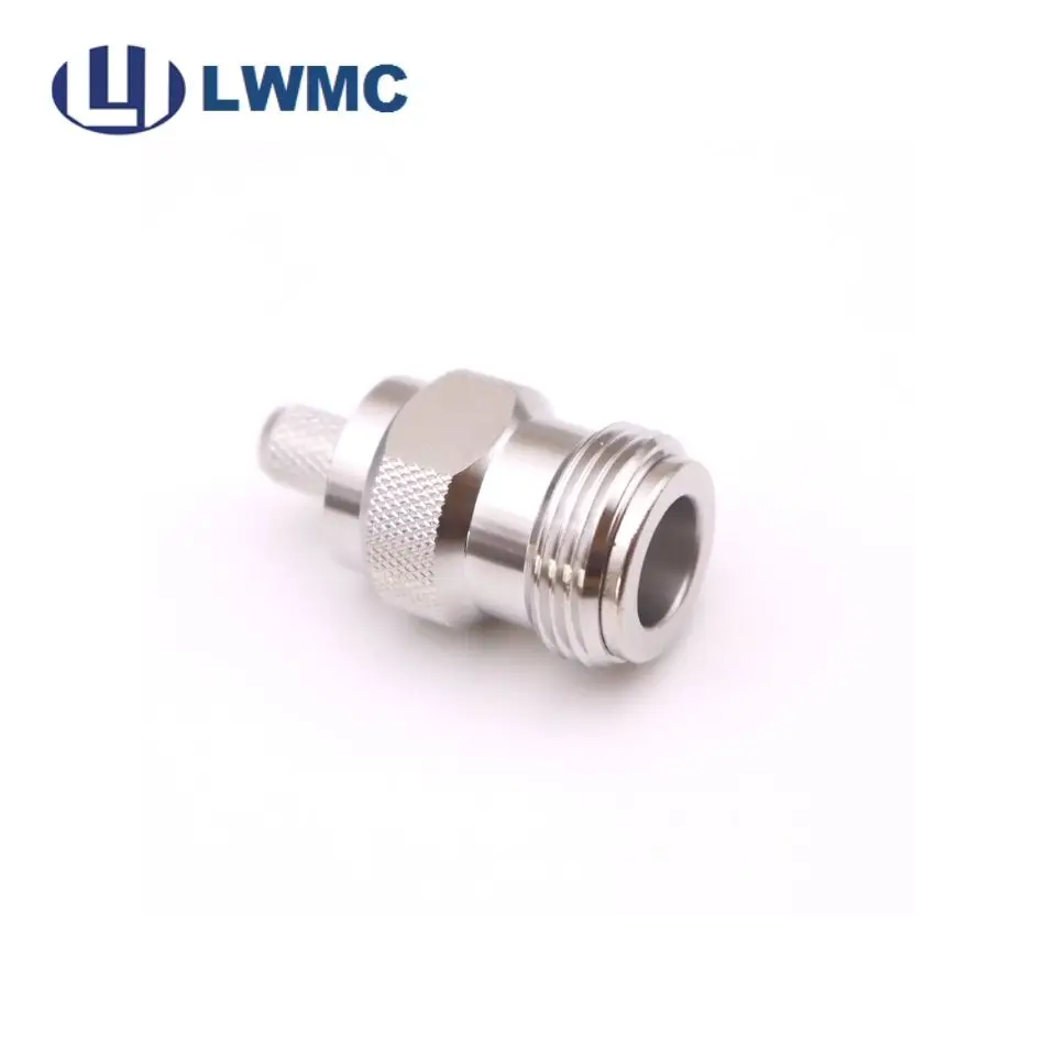 Factory Supply RF Coaxial Crimp  N Type female /male  straight connector for LMR240/ RG8 Mini cable