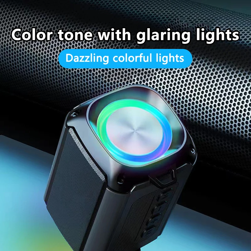 Amazon Top Multifunction LED 3D Stereo Subwoofer Wireless Charging Blue-tooth Speaker