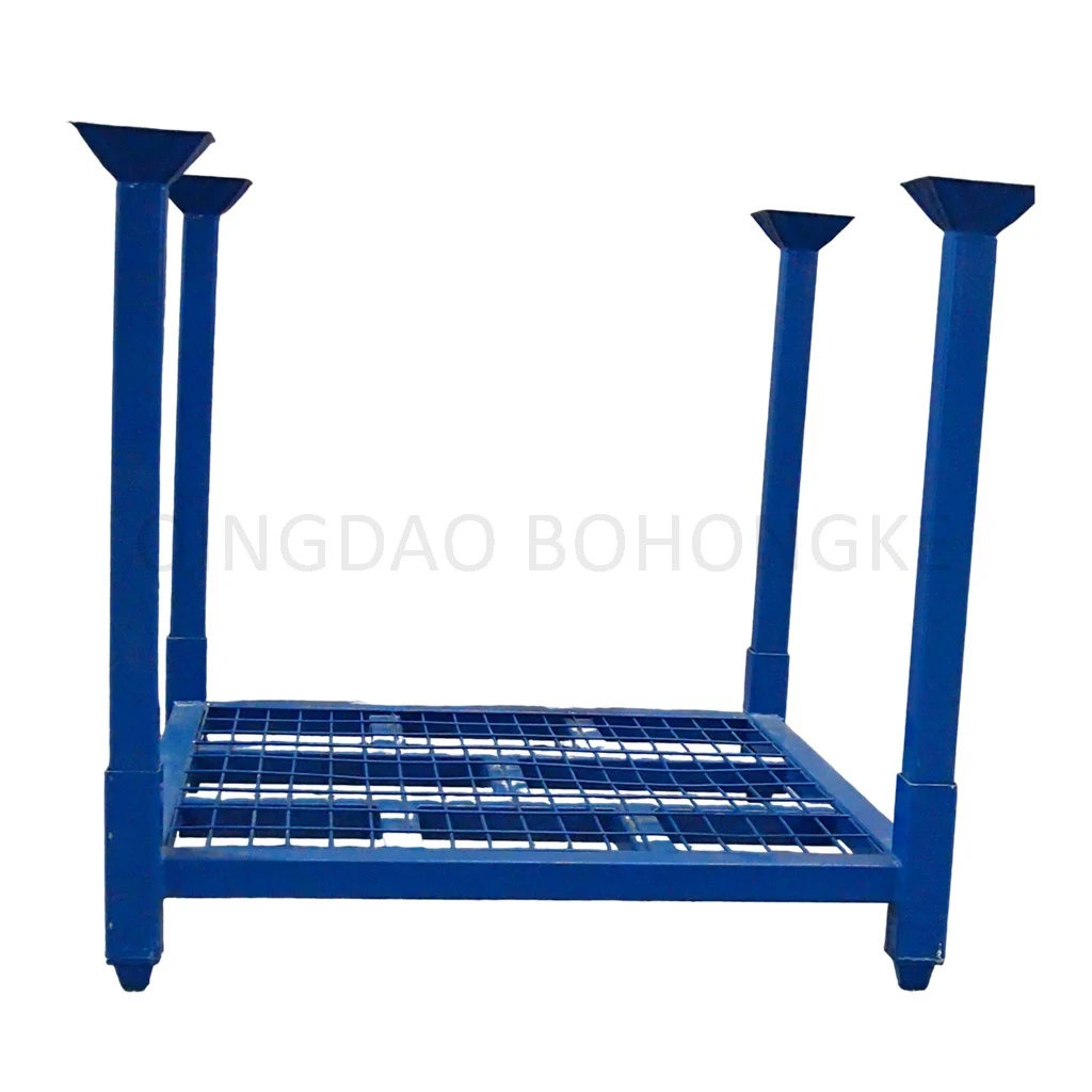 BHK91 Strong Metal Durable Stackable Collapsible Steel Pallet Rack with high quality