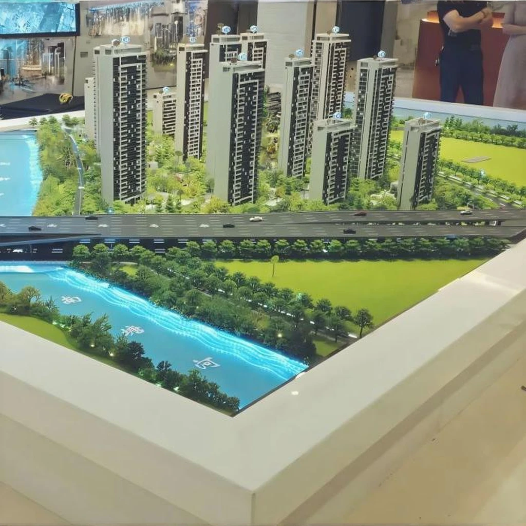 Architectural Maquette 3D Plastic Construction Projects Scale Model of Buildings and Villas