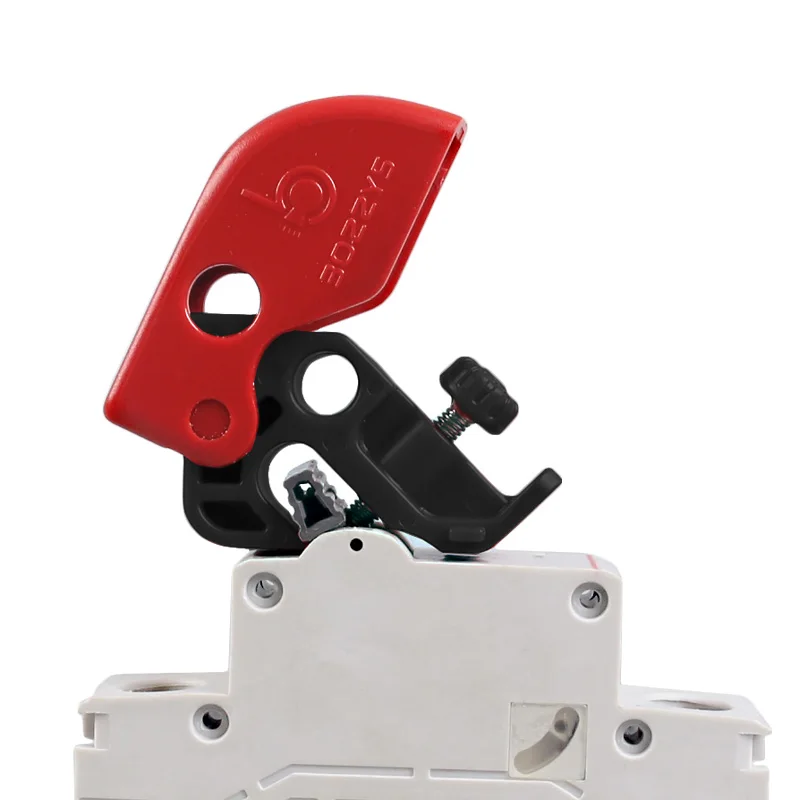 ISO/DIN Tool Free Universal Miniature Circuit Breaker Lockout Can mounted side-by-side on adjacent circuit breaker