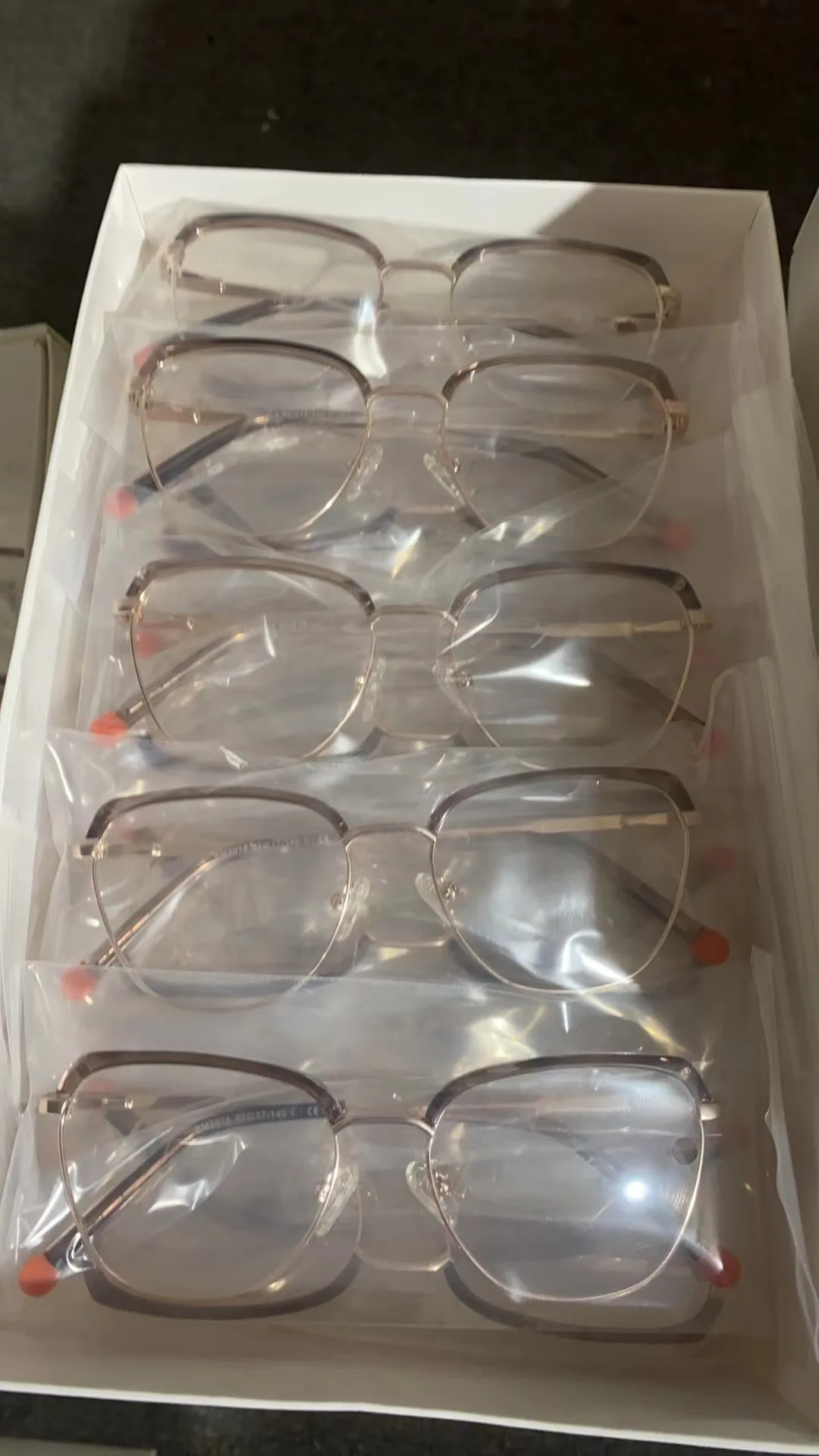 Cat Eye High Quality Metal Eyeglasses Semi-rimless Acetate Optical Frames for Women