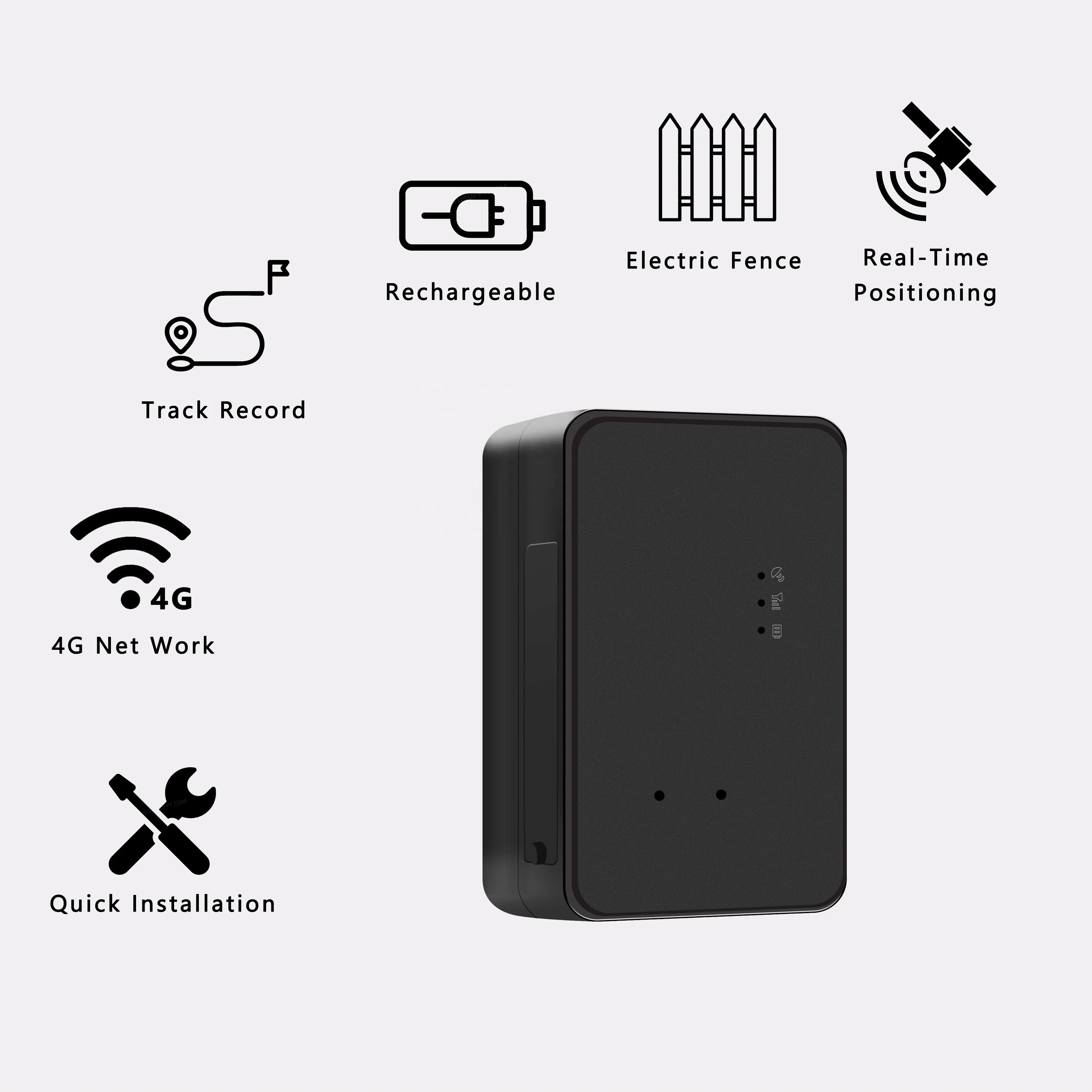 High quality wireless GPS tracker, supports 808 protocol and GT06 protocol, supports customized logo label wireless GPS tracker