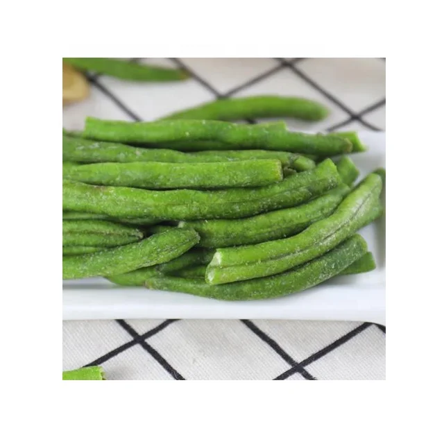 Dried Vegetables Snack Natural Fried Vacuum Package VF Dried Green Beans