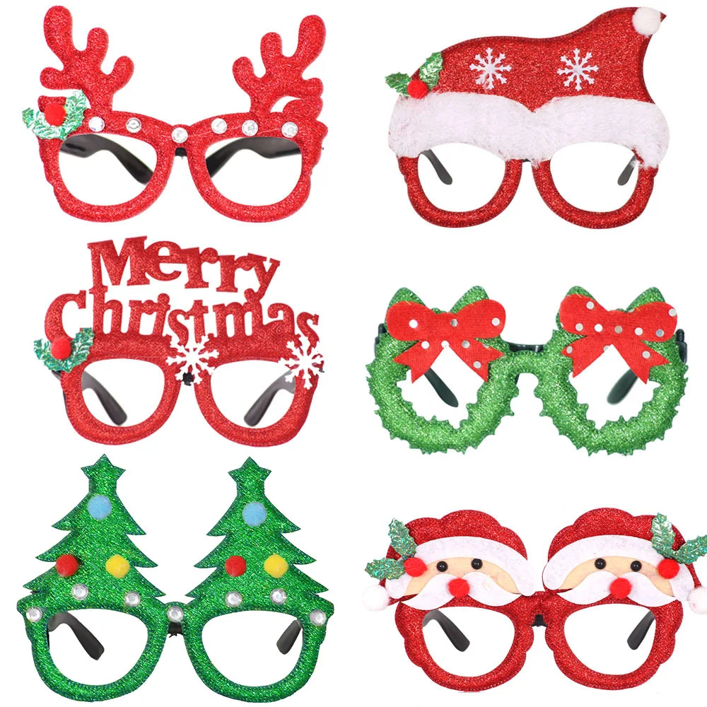 Christmas Glasses Decoration Christmas Glowing Hair Bands Antler Moose Headband Headdress Christmas Decoration