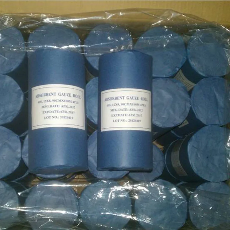 China Leading Manufacturer Supplying Medical Absorbent Cotton Gauze Roll Jumbo Gauze Roll 90cm x 2000m