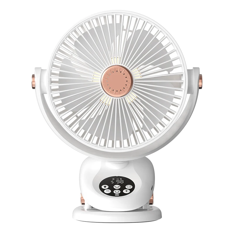 2024 New Clip Fan Wireless Portable Loop With Clip 360 Degree Oscillating Car Table Home Use Fan Mini Clip Fan For Home Office