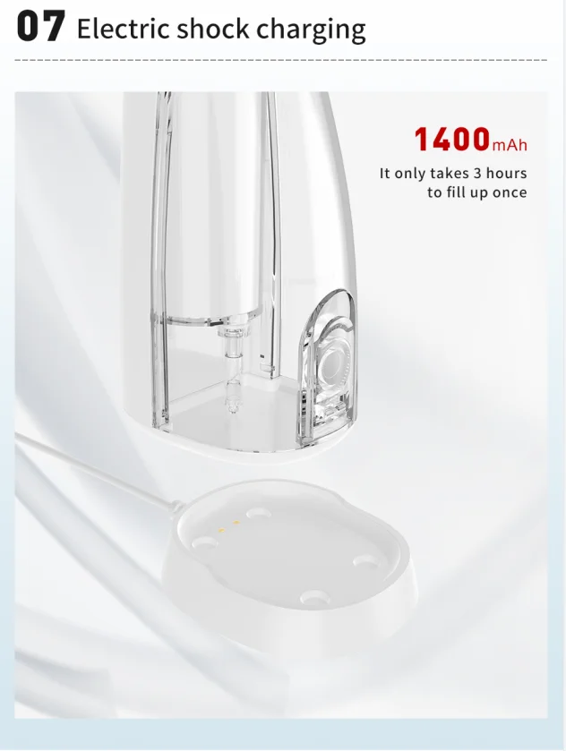 2023 New arrival OEM/ODM manufacture 180ml desktop charger Portable Cordless oral Irrigtor water flooser