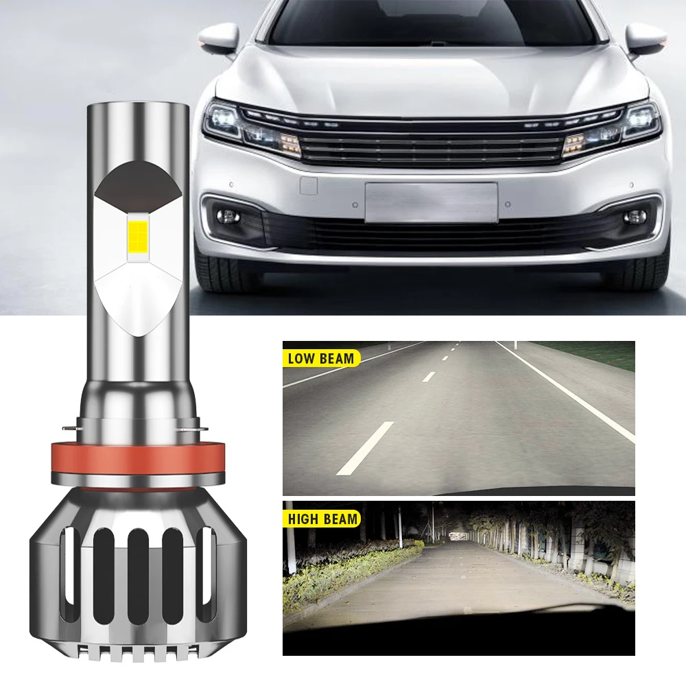 Super Bright Auto lighting system K8 Car LED Headlight Bulb H11 H7 H4 H13 9005/HB3 9006/HB4 50W Auto LED Bulbs Headlights