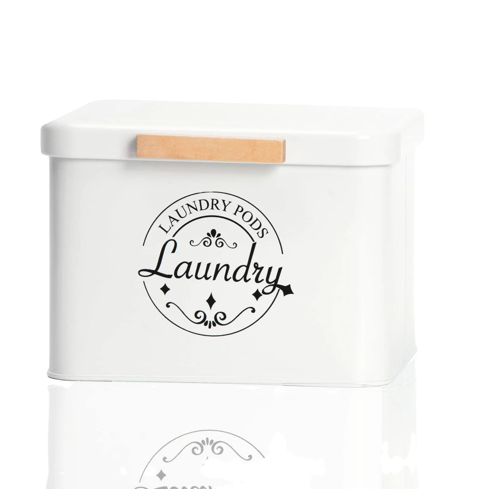 Farmhouse Metal Laundry Pods Holder Container laundry pods container