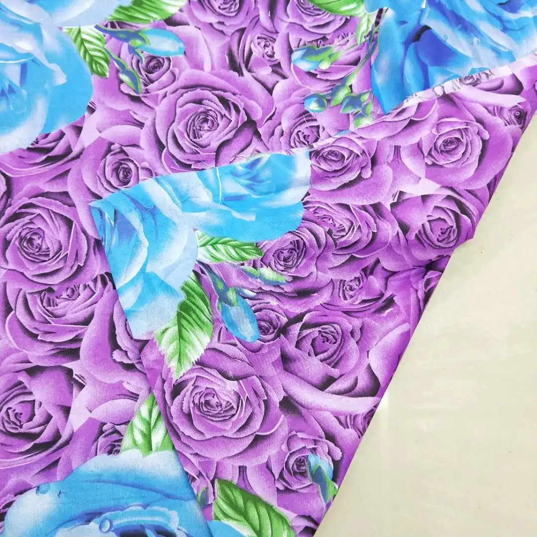 
55gsm 3D pigment print bed sheet fabric 