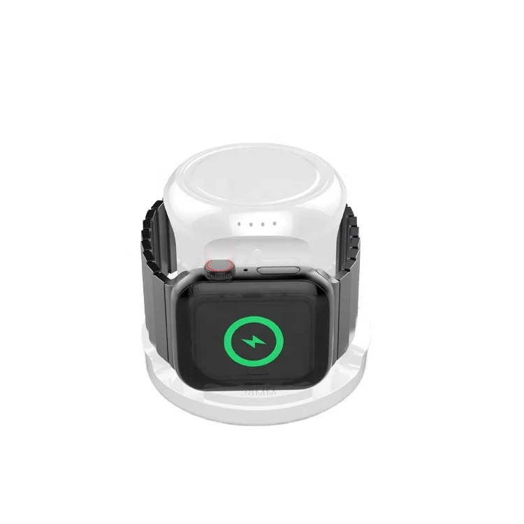 TRUSDA WP12 M Fi certified iphoe watch charger wireless power bank 3000mah build in 10w ouput charging