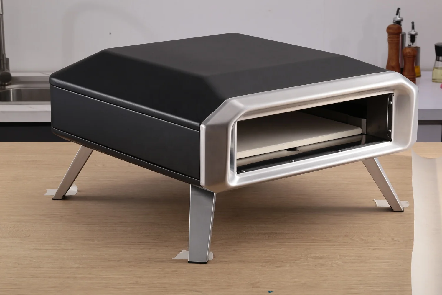 Pizza king CE approved outdoor portable table gas pizza oven 16 inch