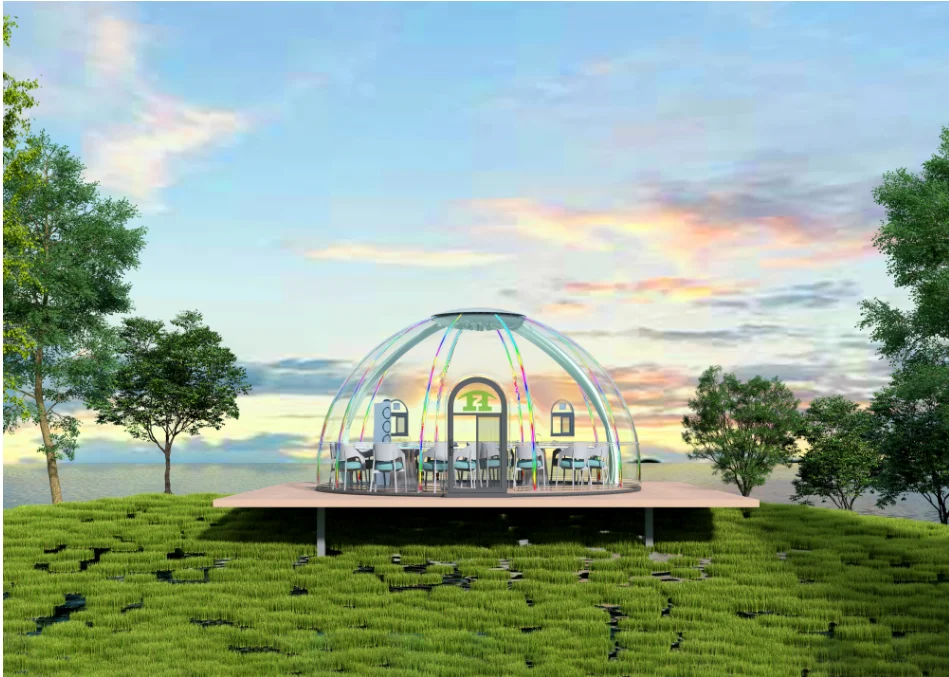 bubble room transparent bubble Transparent room hotel starry sky room mini greenhouse villa Poly dome house