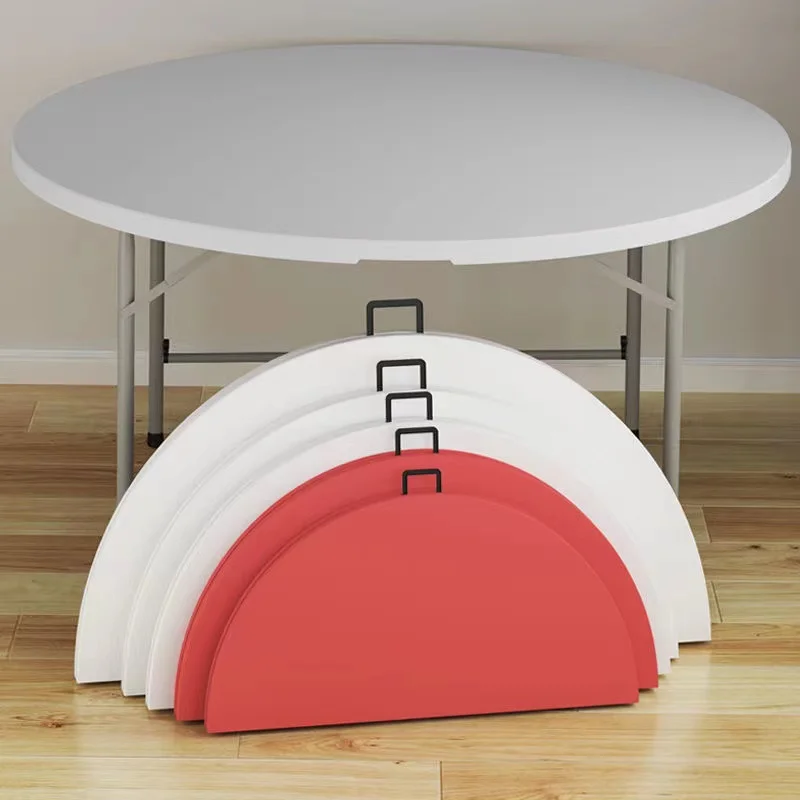New Hot sale 5FT 10 People Round Banquet HDPE plastic Folding Dining Table For Outdoor Events