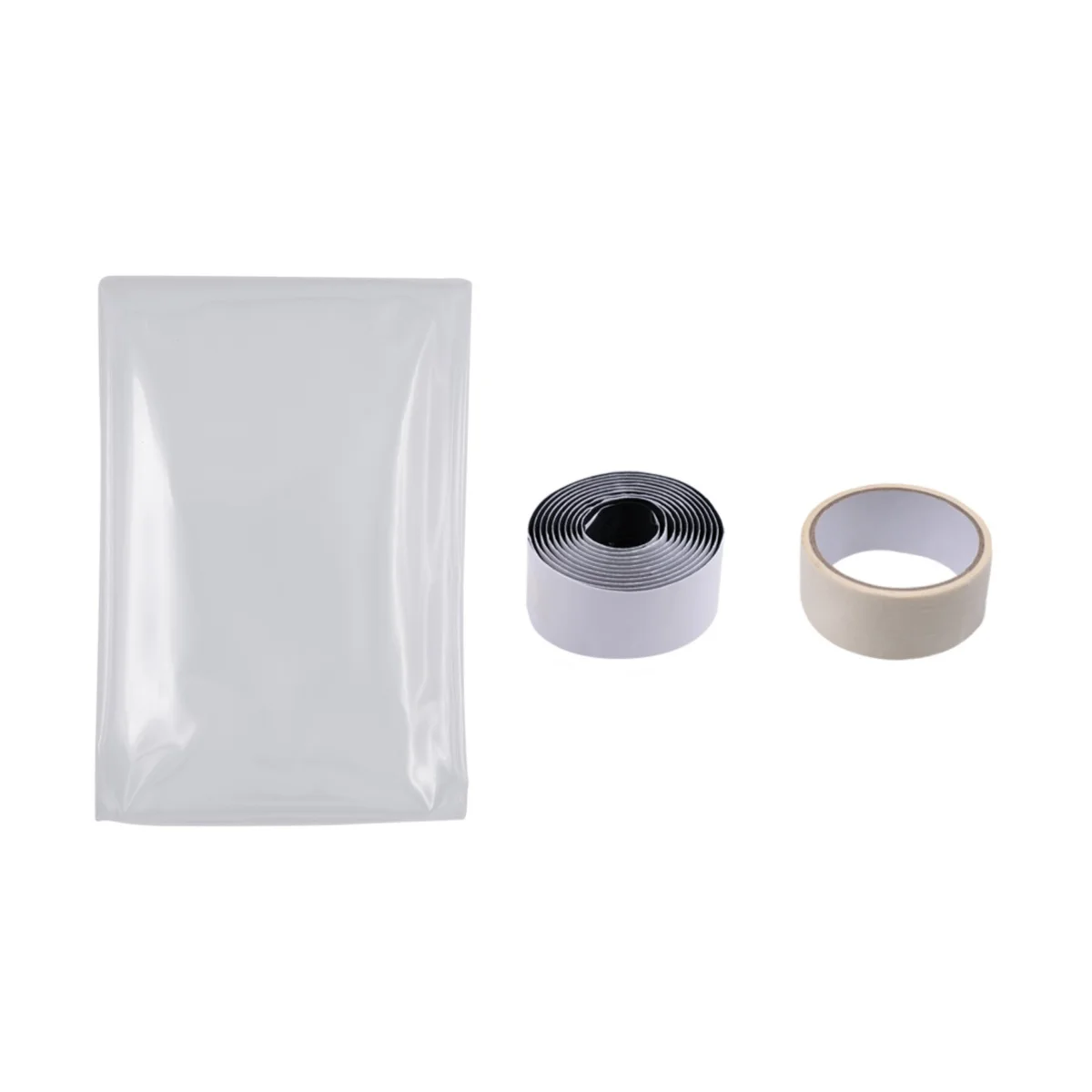 ROLLINGDOG Plastic Sheet Door With Zip 80241 Easy Installation Construction Curtain Dust Barrier Plastic Cover