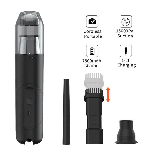 9000PA Hot Selling Portable Cordless Handheld Handy Rechargeable Small Mini Wireless Auto Machine Vacuum Cleaner