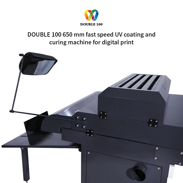  Double 100 650 Mm Fast Speed Uv Varnish Coating And Curing Machine For Digital Print