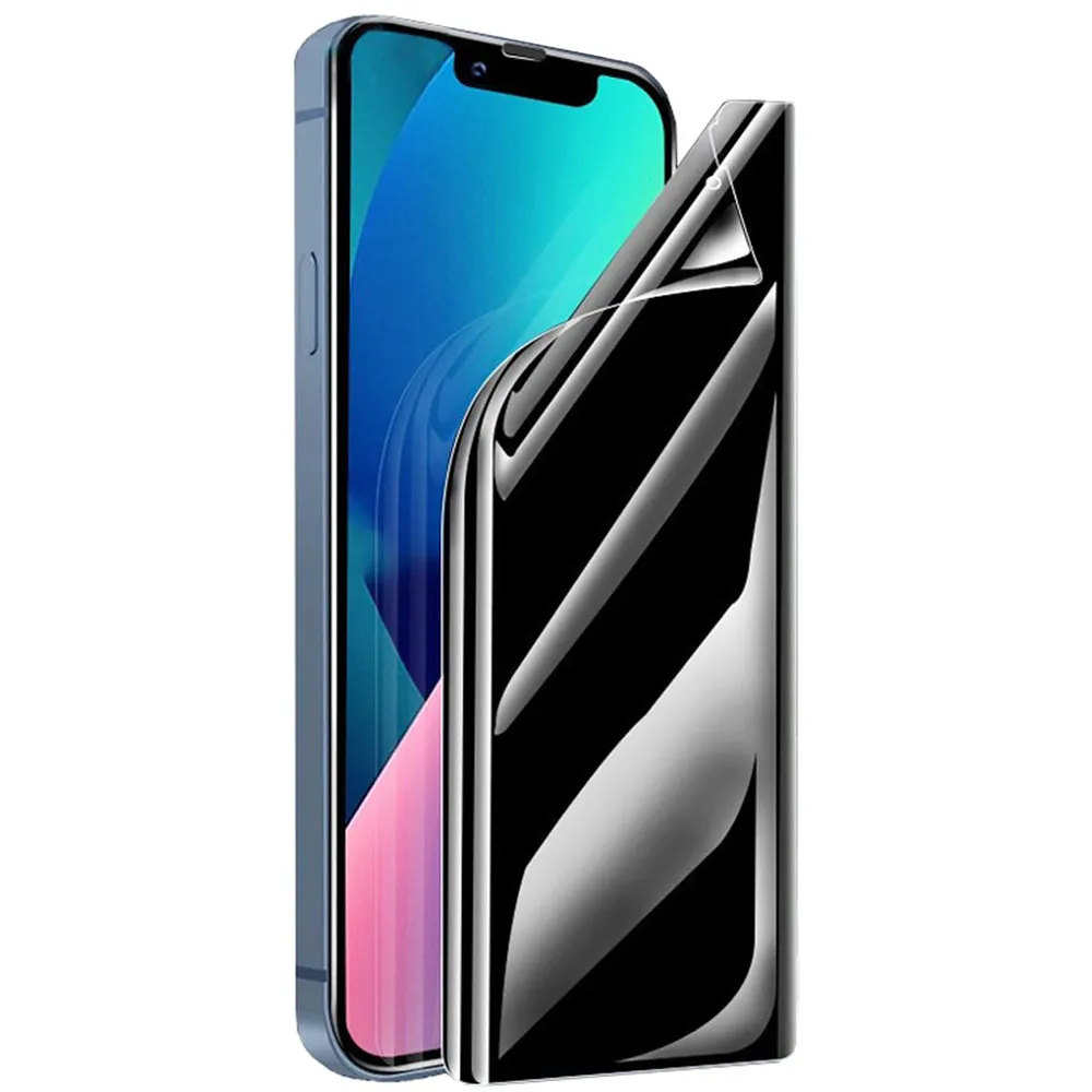 OEM Smooth touch Anti spy Full glue Full cover Easy Installation Privacy screen protector Custom for iPhone 13 14 pro max