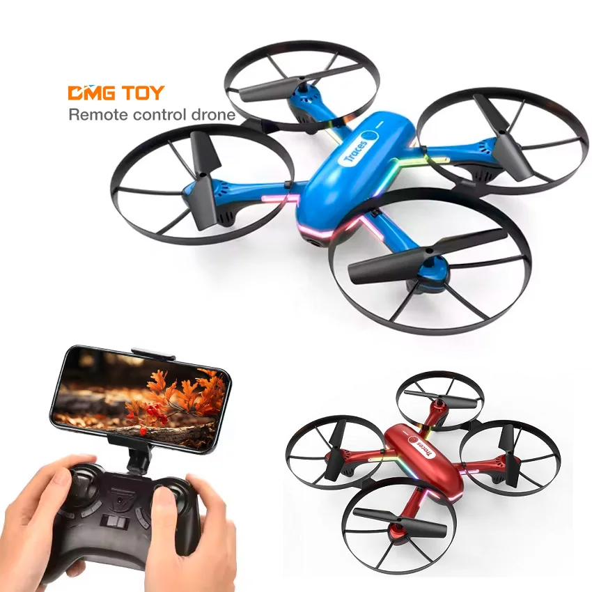 Оптовая продажа дистанционное управление 480P Wi-Fi камера FPV красный Радиоуправляемый мини-Квадрокоптер с подсветкой