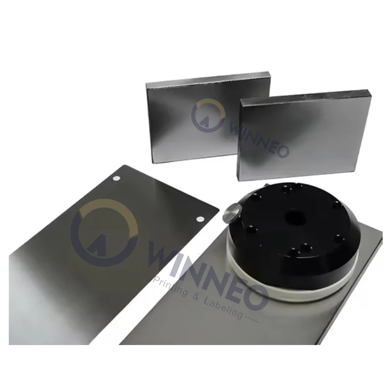 custom logo pad printing 2 color ink cup support pad printing cliche plate stainless steel