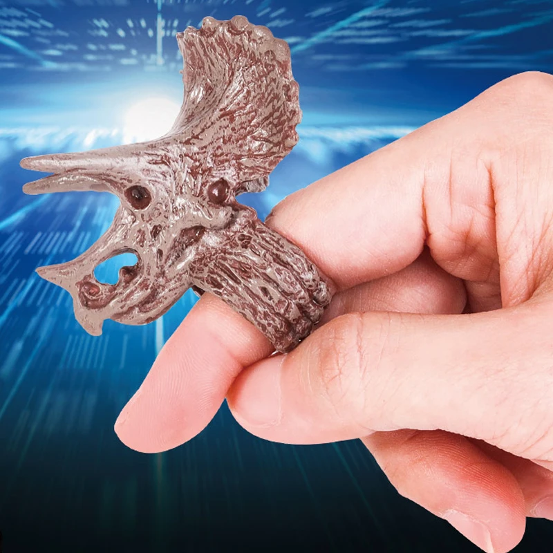 Игрушечная шкатулка для слепых коробок, кольцо для костей динозавра, волшебные кольца на палец, 12 шт., яйцо динозавра