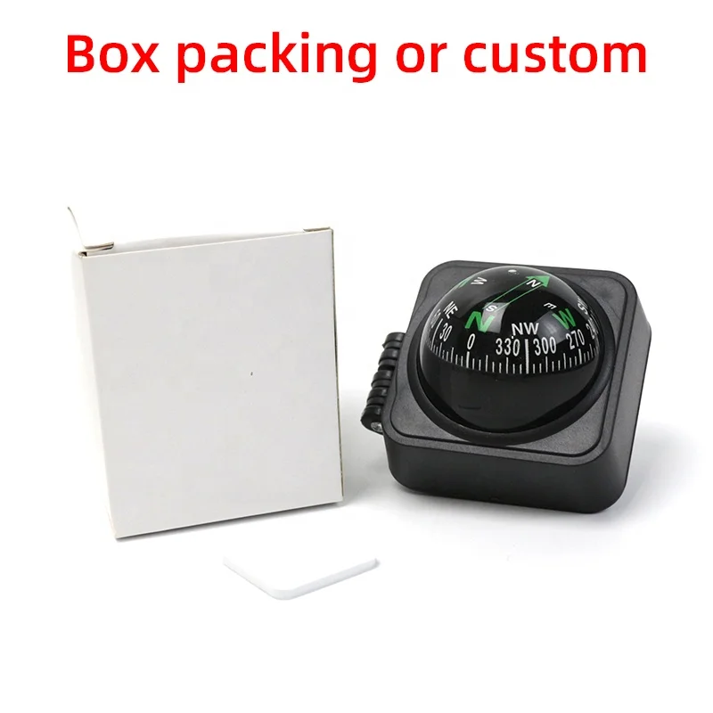 Navigation Dashboard Car Compass Custom Logo Compass Ball Compass Selfadhesive Navigation Ball Suitable for Car Truck Boat