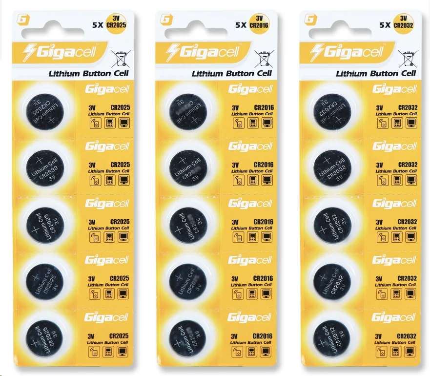China Factory Supplier 3v cr2025 High quality  Lithium Button Cells Batteries
