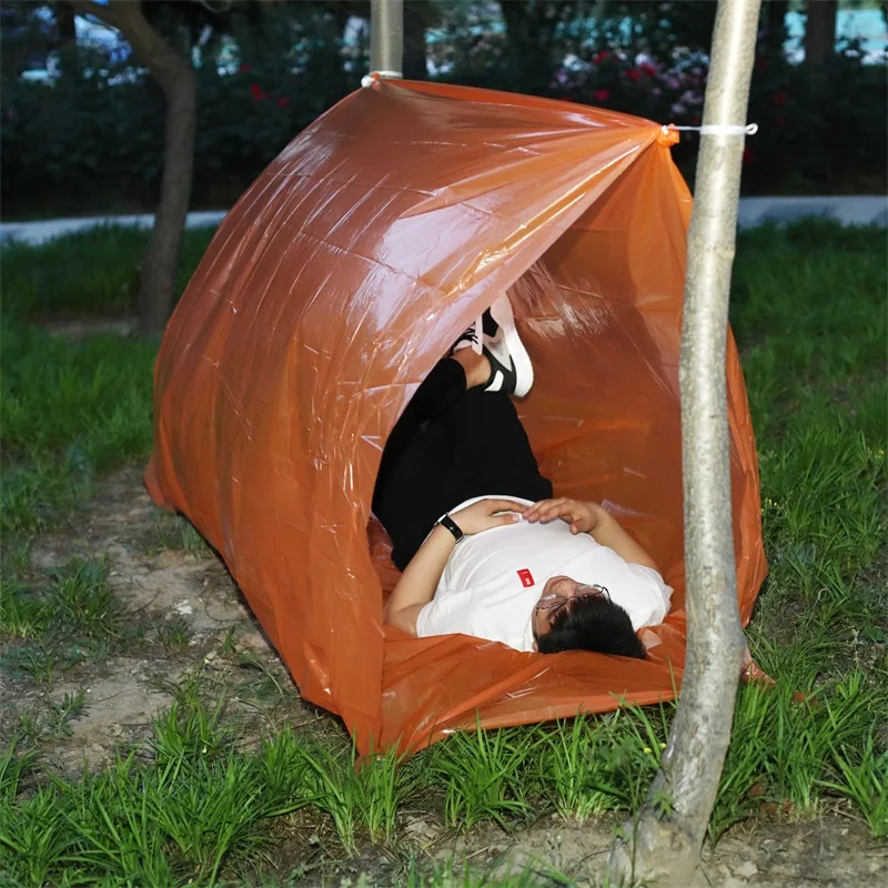 Factory Sale  Portable Emergency Tent Disposable One Time Use PE Tent