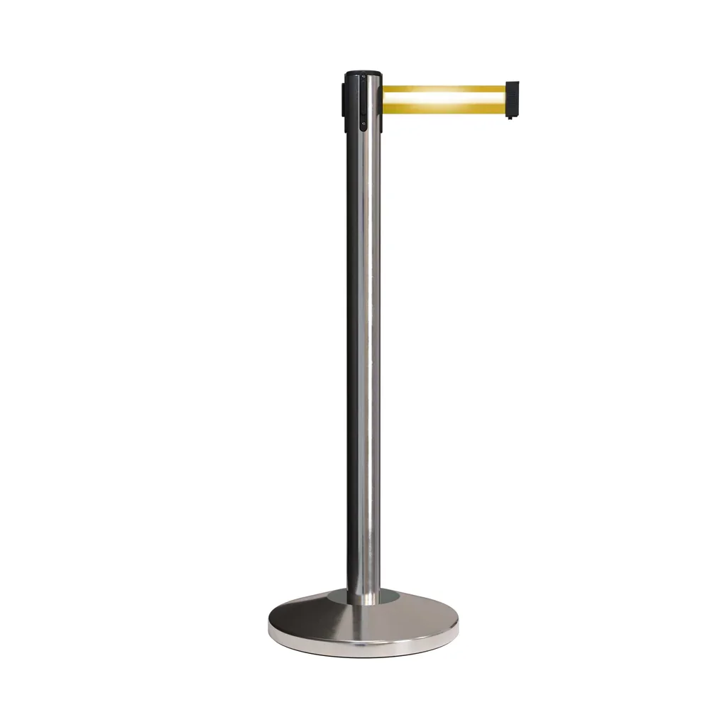 Guangzhou stainless steel Control Crowd Retractable belt Barrier Posts