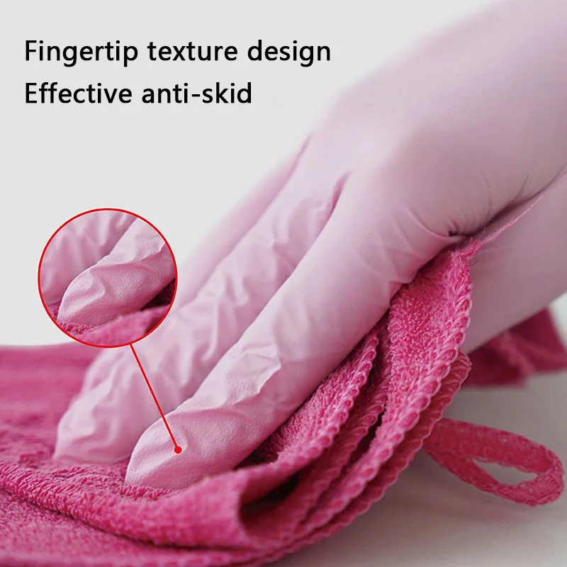 Tattoo Waterproof 5 6 8 Mil New With Logo 100 Pcs Box Price  Food Grade Pink Powder Free Nitrile Glove