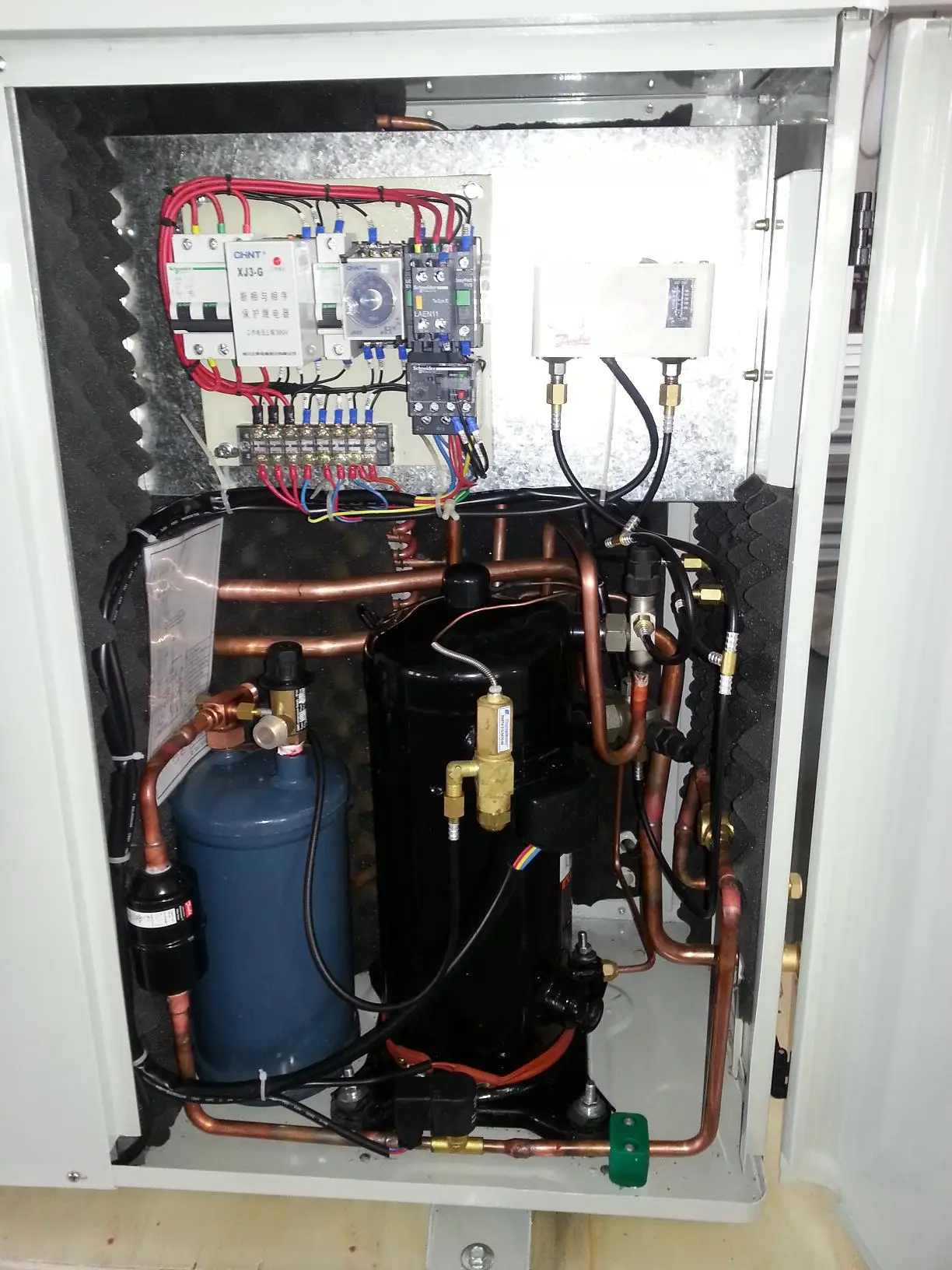 3.5HP ZF11KQE-TFD Low temperature cold room copeland scroll compressor air cooled condensing unit