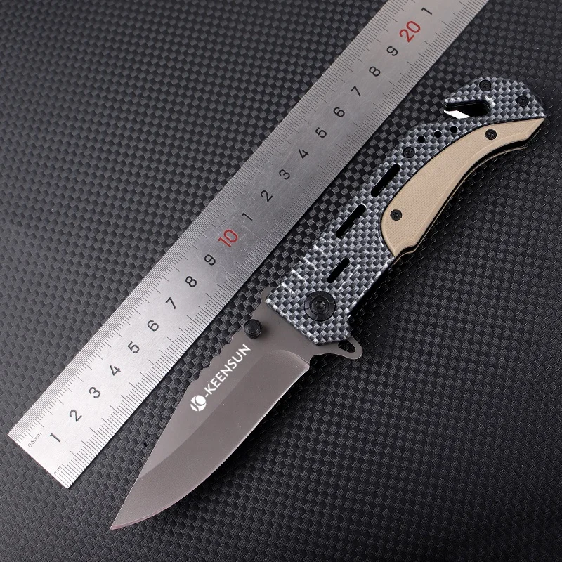 Outdoor Survival Cutter Portable Steel Knife Pocket Knife Combat Survival Knife