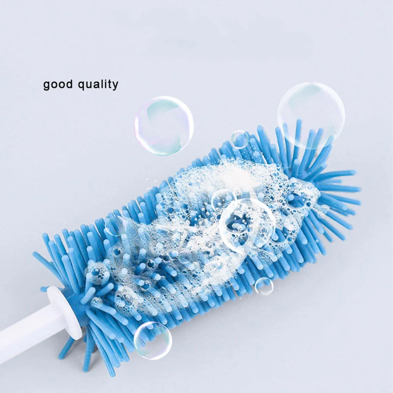 Wholesale Eco Friendly Silicone Baby Bottle Cleaner Brush Set Bottle Cleaning Brush Bottle Brushes