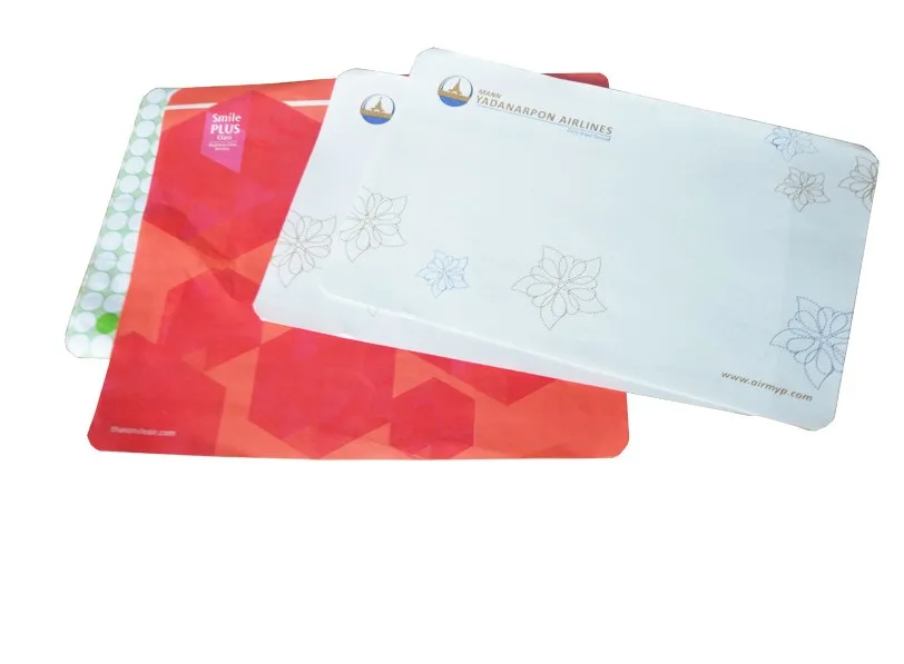 Airline uses Antiskid paper  non slip tray mat
