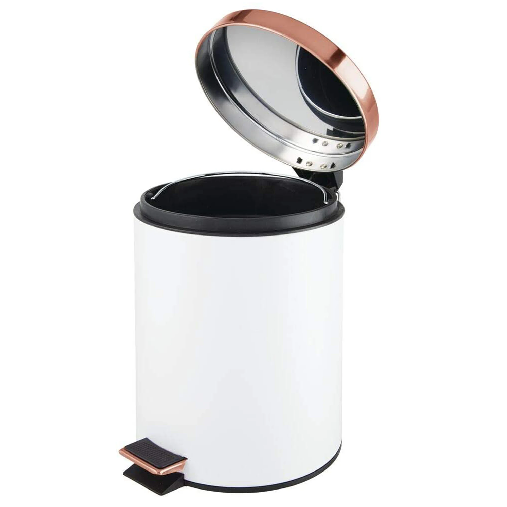 Guaranteed Quality  Rose Gold Lid Small Trash Bin Waste Pedal Bins 5 Liter