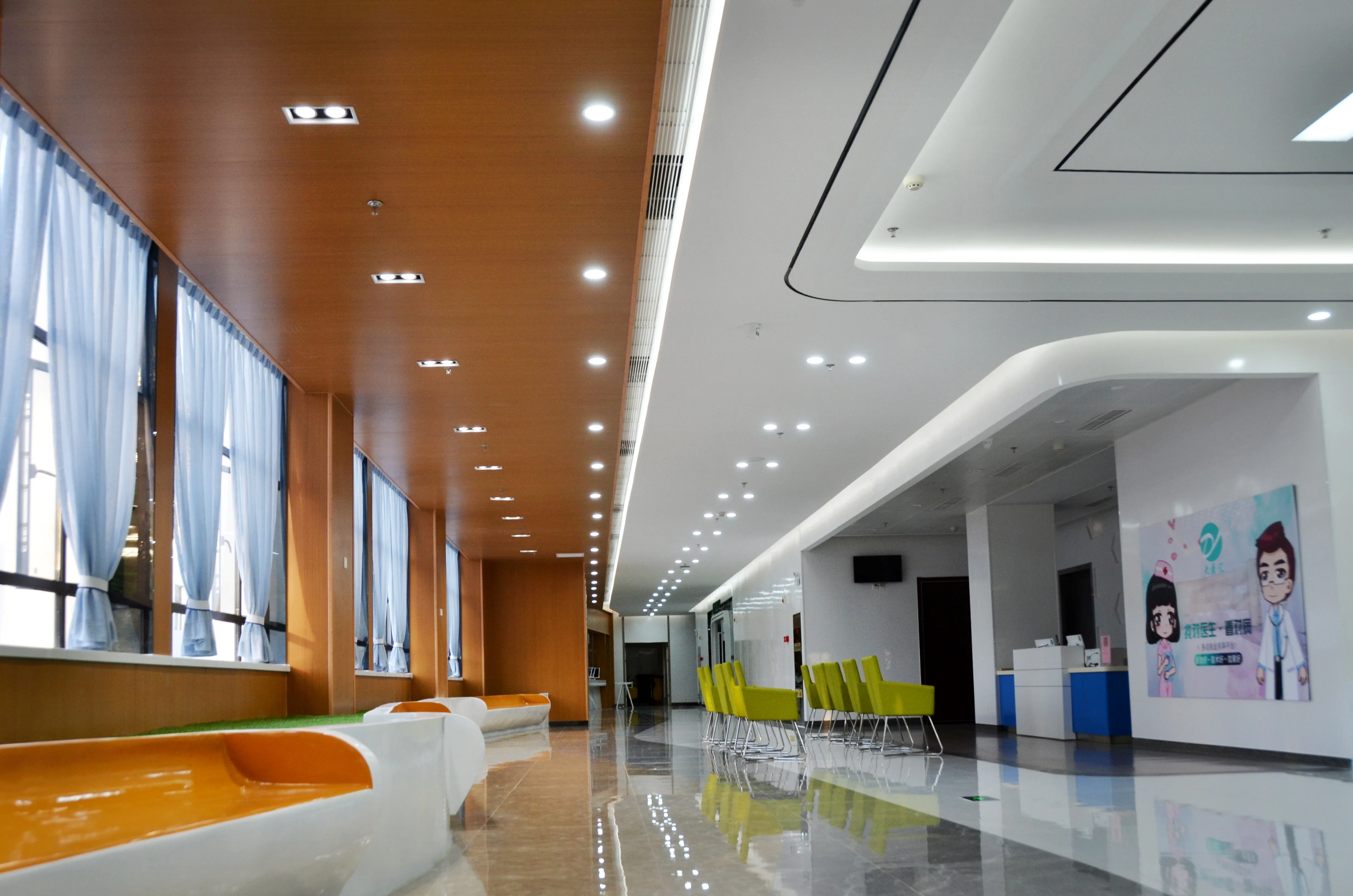 Modern Wood Grain Vinyl Wall Panel  Waterproof Interior Wall Covering