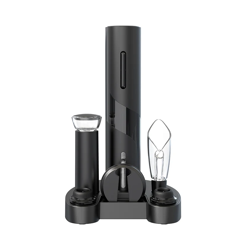 Dry Battery Operated Electric Red Wine Opener Wine Aerator Pourer Preserver Stopper Bottle Corkscrew Automatic Wine Opener Set