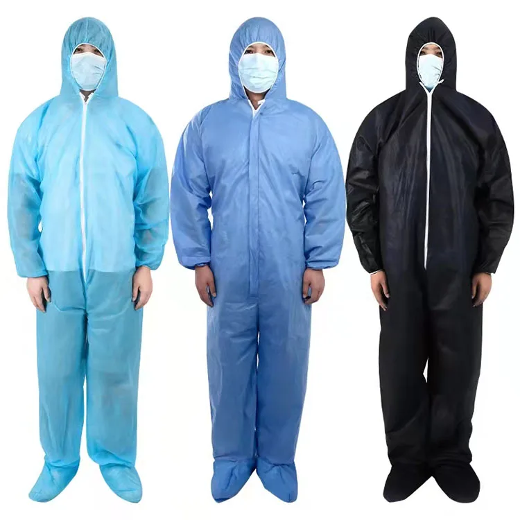Hot Sales Customized Disposable 55g SMS Chemical Waterproof Dustproof Coverall