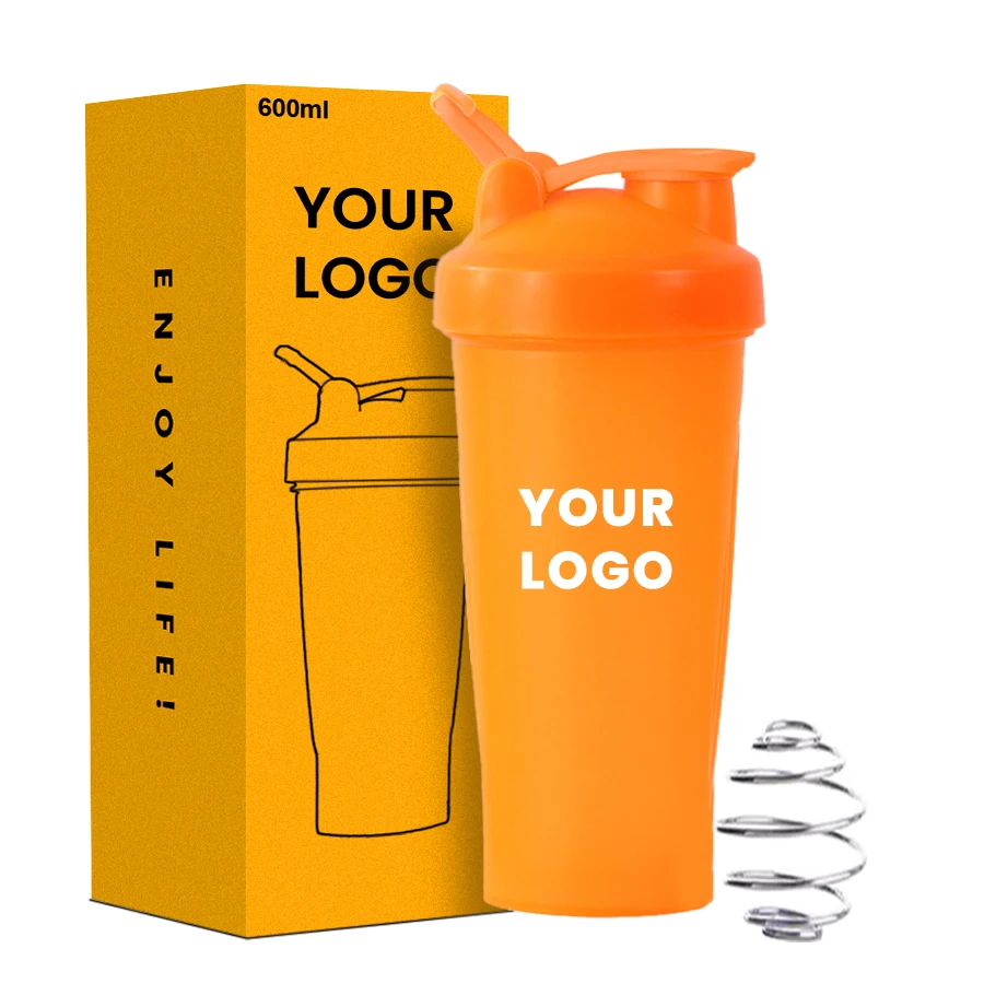Wholesale Eco Friendly Bpa Free 400Ml 600Ml Clear Plastic Protein Shaker Water Sports Gym Bottle For Fitness Sport Shakers Cup