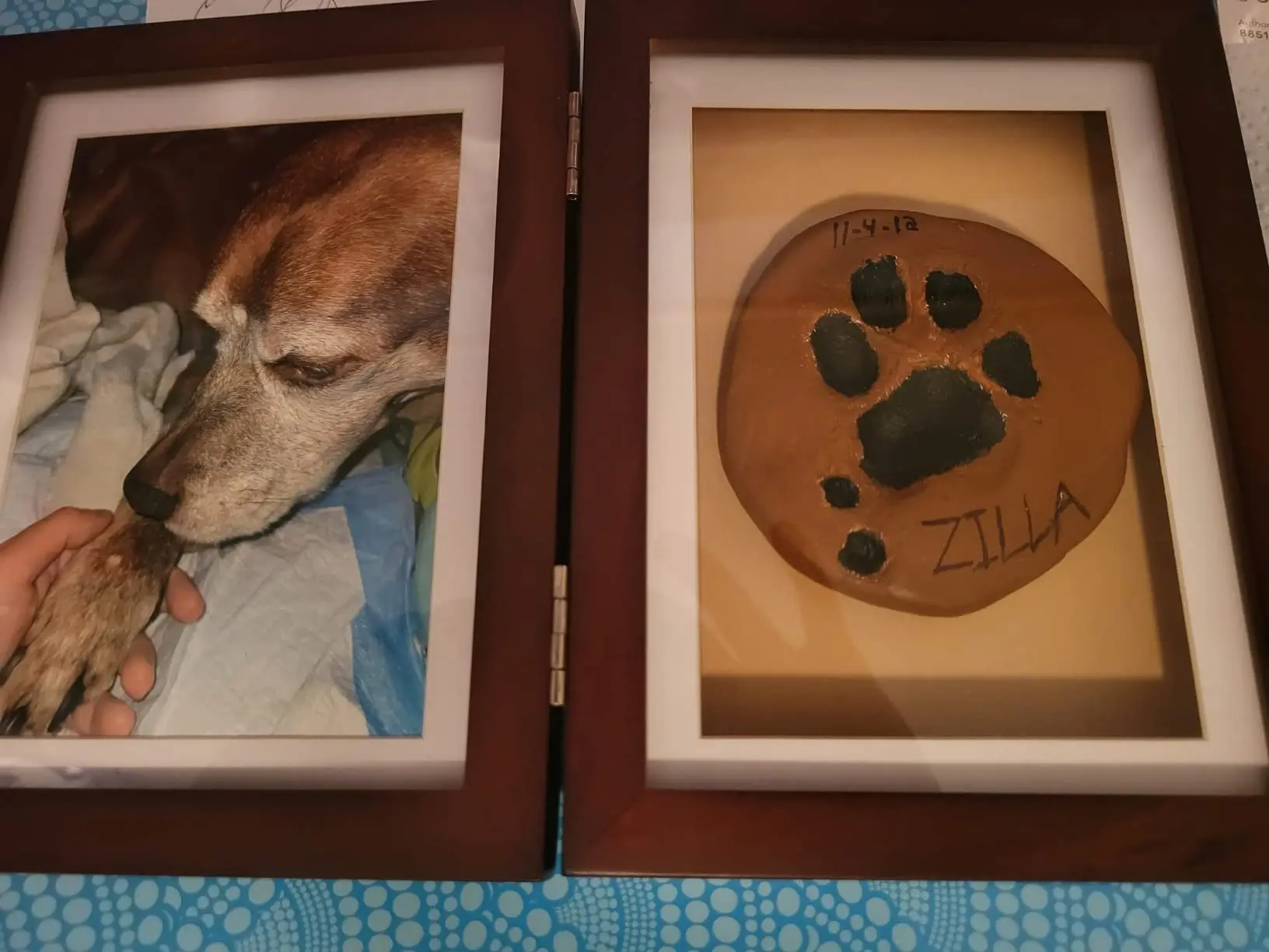 Собака или кошка Pawprint pawsake комплект для сувениров фоторамка Премиум деревянная форма фото глиняная печати лап Бонус Трафарет делает
