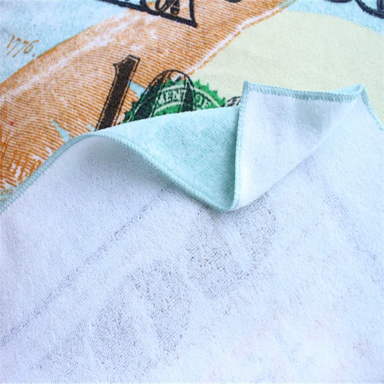 
Wholesale Printing Custom Anti-Sand Microfiber Beach Towel 