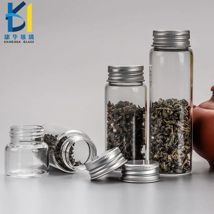 50ml 70ml Screw Cap Sample Test Glass Tube Bottle