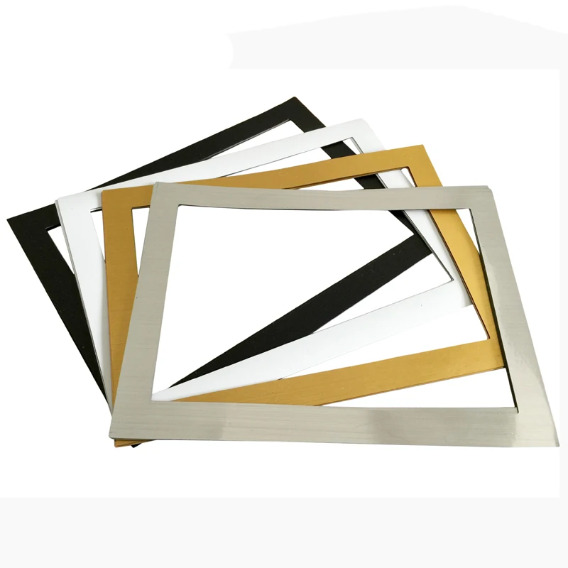 Пользовательский Печатный холодильник магнитные рамки для картин крутая Серебряная A4 магнитная фоторамка