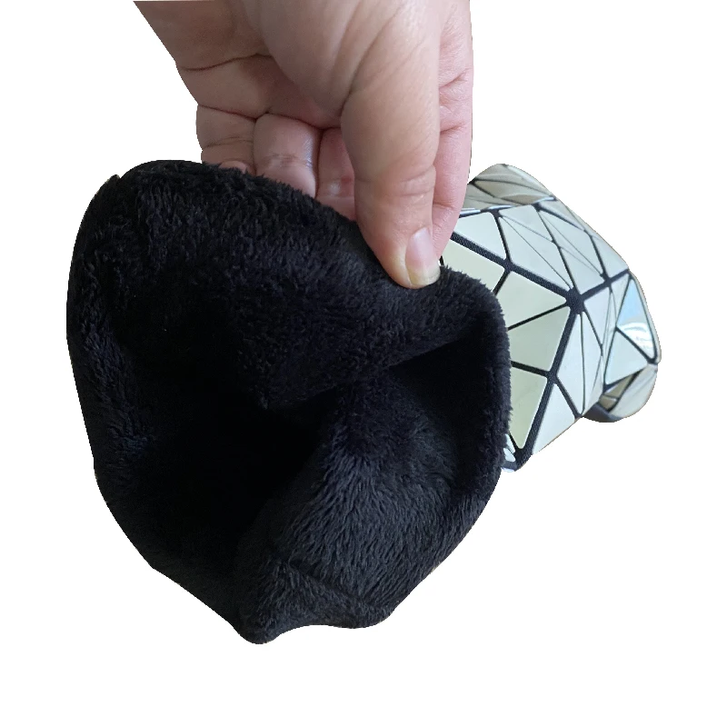 Japan Popular White Geometry golf driver wood customized club headcovers with plush lining