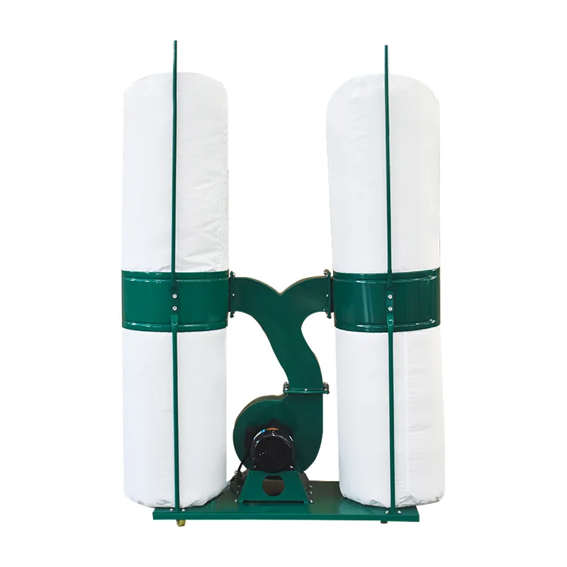 Woodwork Double Bag Dust Collector Industry Equipment Wood Dust Separator Extractor Movable Type Wood Vacuum Cleaner