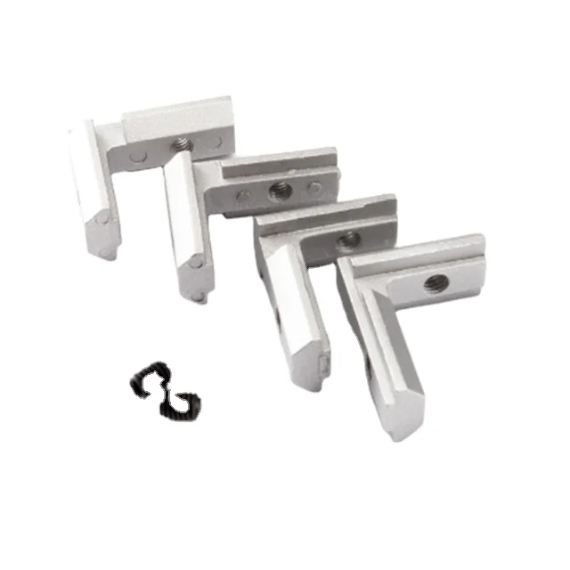 L shaped 90 degrees bracket connector Inner Angle Bracket for Aluminum Profile