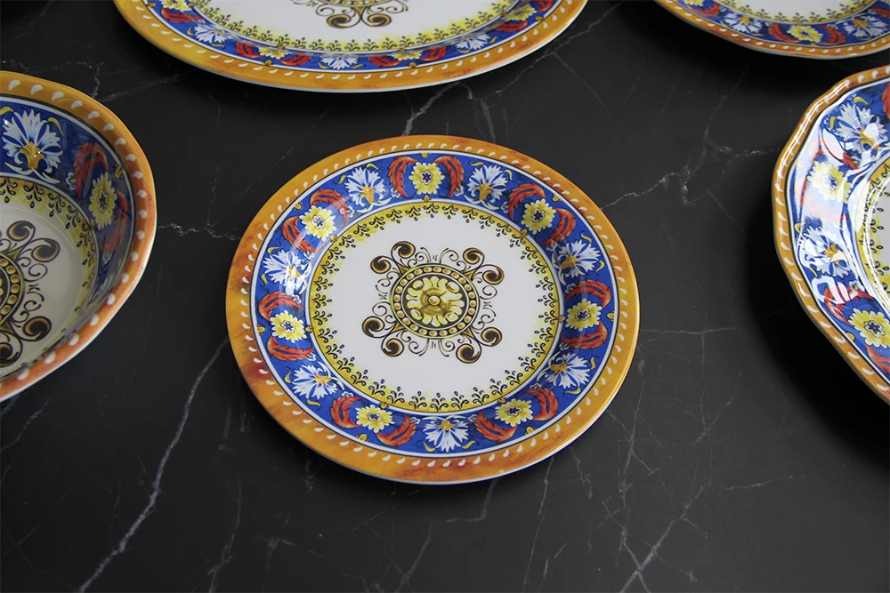 SEBEST Factory Design Well assiettes en melamine Luxury Melamine Cutlery Set Pleasingly Simple Custom Melamine Dinner Sets