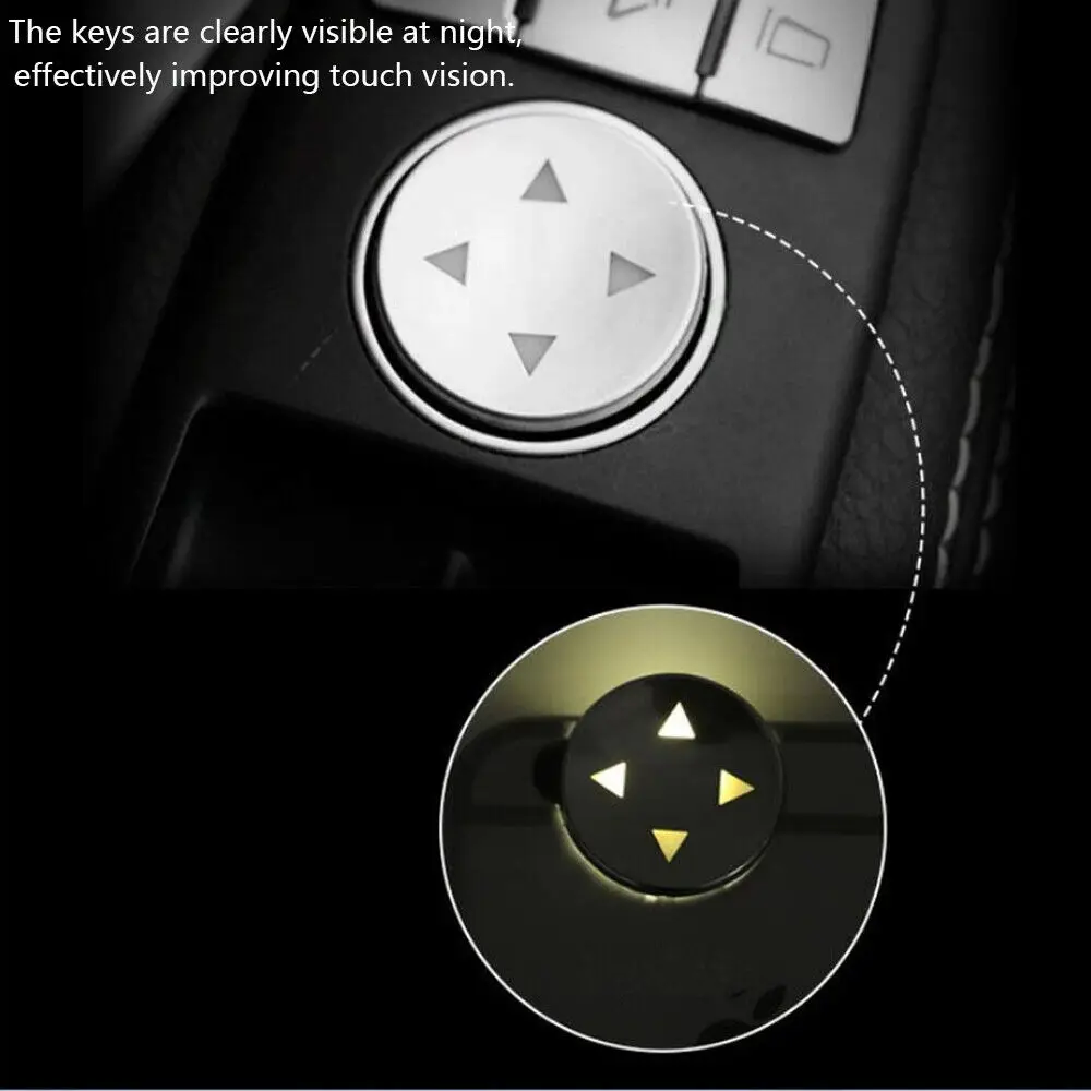 Car Window Glass Lift Button Sticker Switch Panel Styling for Mercedes Benz A B C Class W204 W212 GLA GLK CLA GL ML GLE